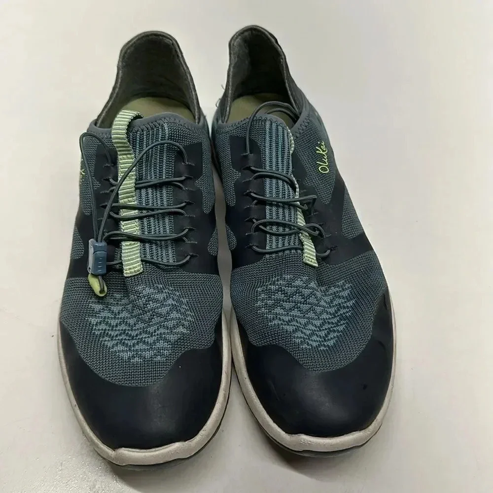 Olukai Miki Trainer Sneakers Shoes Drawstring Athletic Blue Green Women's 8 - Picture 6 of 11